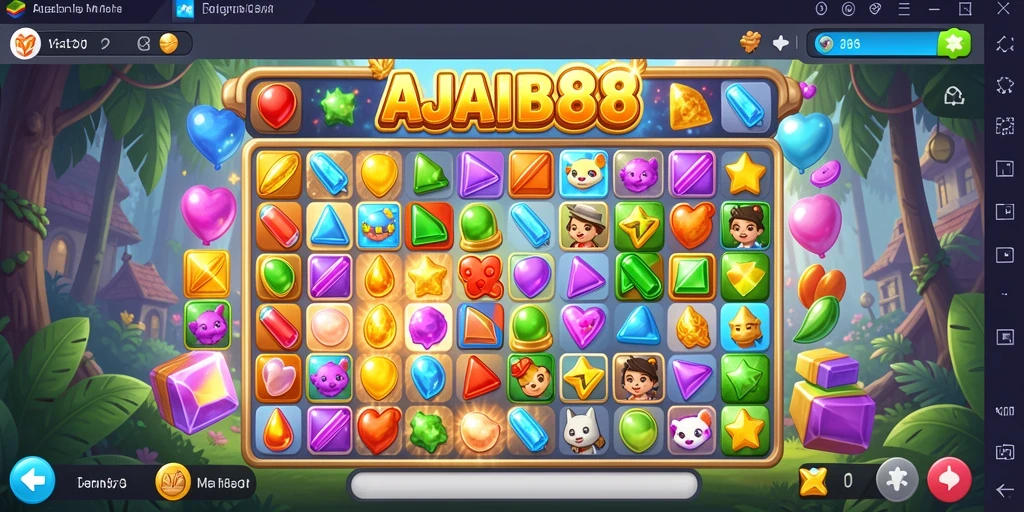 Tampilan gameplay AJAIB88 yang seru dan penuh warna.