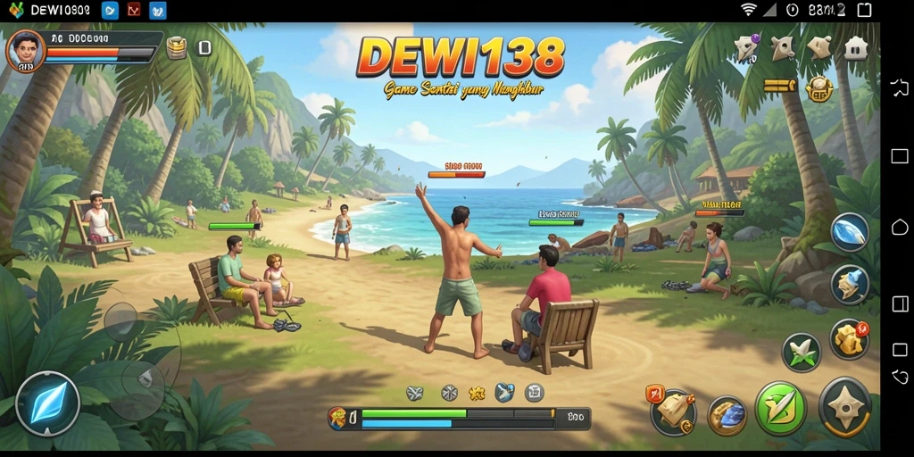 Tangkapan layar utama DEWI138 menampilkan gameplay yang santai dan menyenangkan.