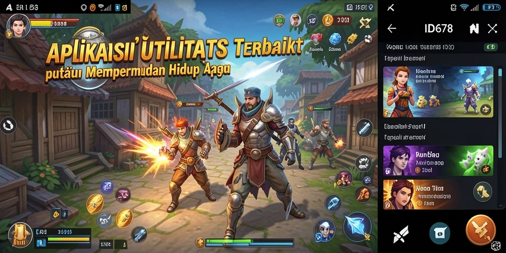 Tampilan antarmuka aplikasi ID678 yang modern dan bersih.
