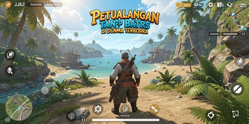 Tangkapan layar gameplay JJ62 menunjukkan aksi mendebarkan petualangan Open World.