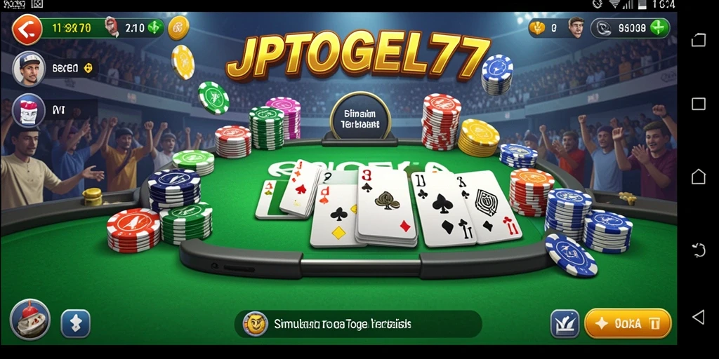 Screenshot utama JPTOGEL77 menampilkan gameplay simulasi togel yang seru.