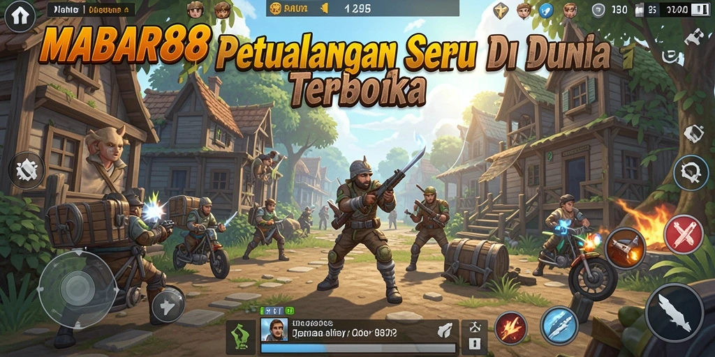 Tampilan gameplay epik di dunia terbuka MABAR88.