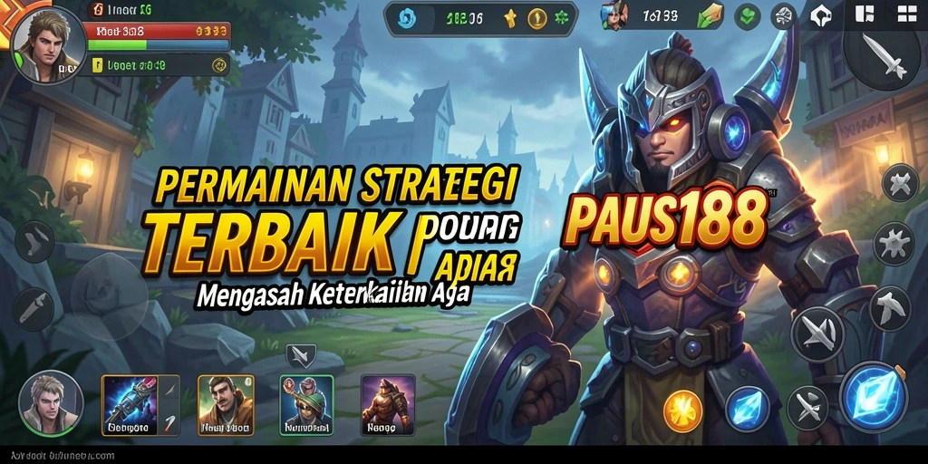 Tampilan gameplay PAUS188 yang menawan dan strategis.