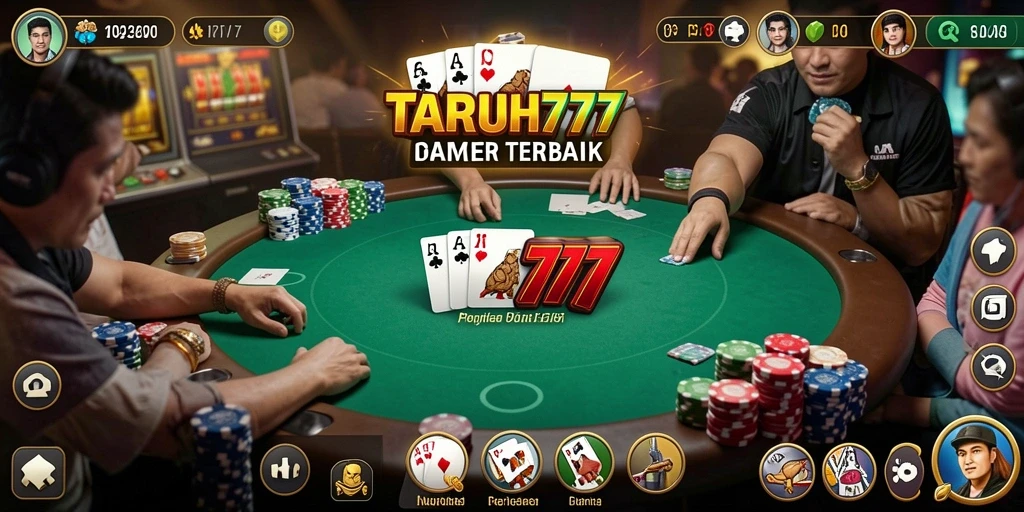 Tampilan gameplay Poker TARUH777 yang mendebarkan dan menarik.