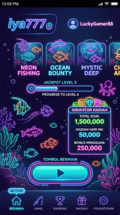 Menu utama yang mudah diakses di iya777.